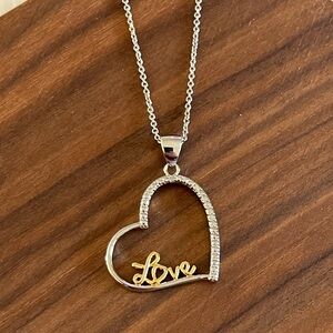 Diamond Accent Love Heart Necklace